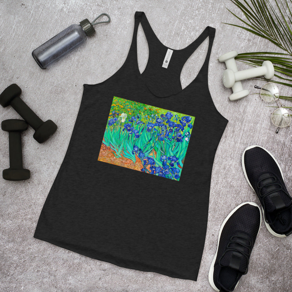 WanderBack Racerback Women's Tank Top - van Gogh: Irises