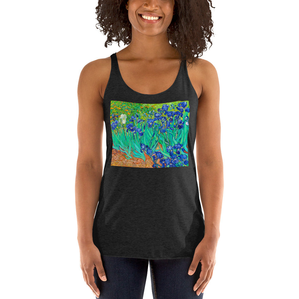 WanderBack Racerback Women's Tank Top - van Gogh: Irises