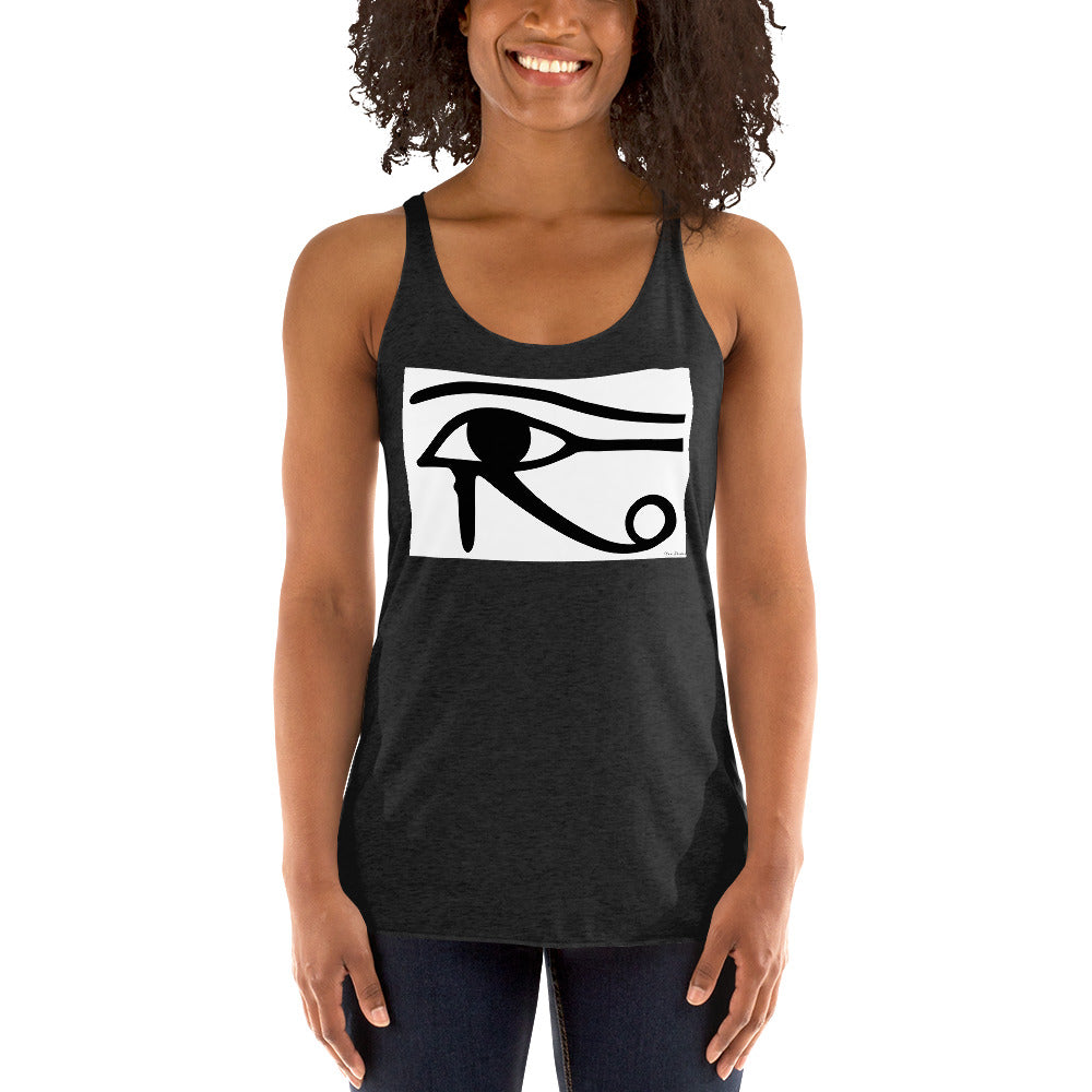 WanderBack Racerback Women's Tank Top - Eye of Horus