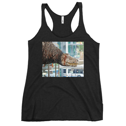 WanderBack Racerback Women's Tank Top - Have a Nice Day!