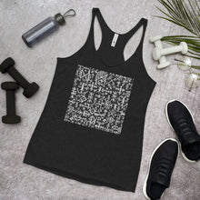 Load image into Gallery viewer, Racerback Tank Top - Runic Magic Hand Symbols
