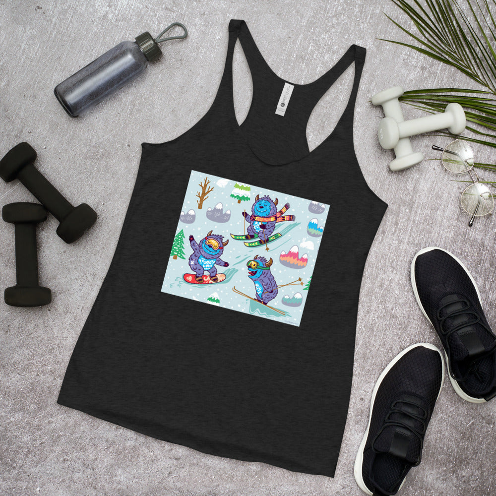 WanderBack Racerback Women's Tank Top - Yeti Madness