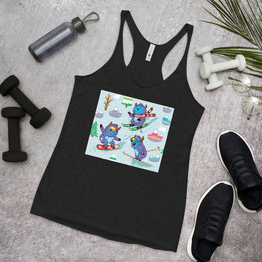 WanderBack Racerback Women's Tank Top - Yeti Madness