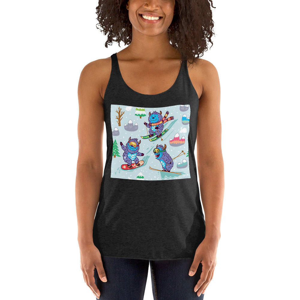 WanderBack Racerback Women's Tank Top - Yeti Madness