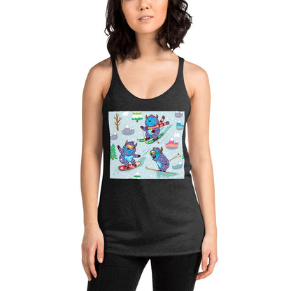 WanderBack Racerback Women's Tank Top - Yeti Madness