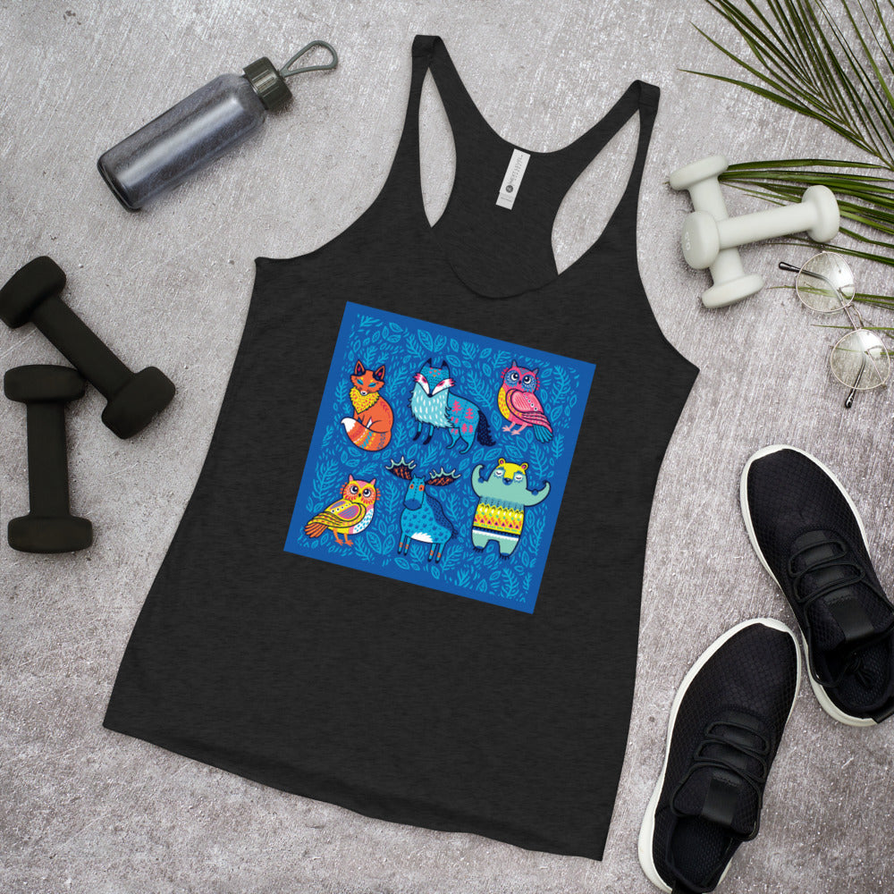 Racerback Tank Top - Blue Moose & Friends