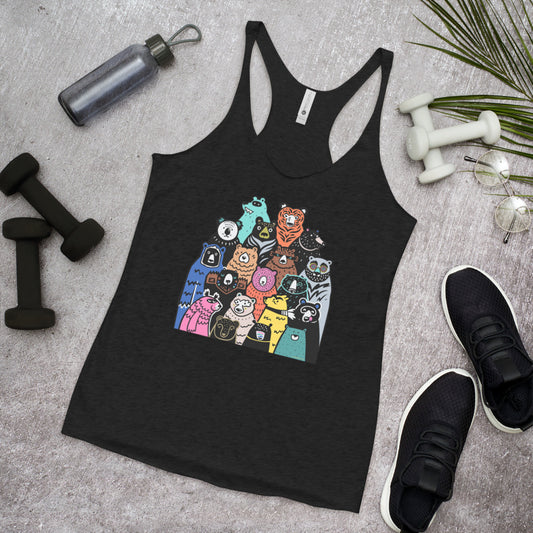 WanderBack Racerback Women's Tank Top - A Band of Bears