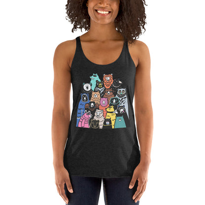 WanderBack Racerback Women's Tank Top - A Band of Bears