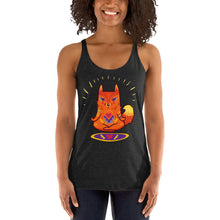 Load image into Gallery viewer, Racerback Tank Top - Enlightened Hygge Fox
