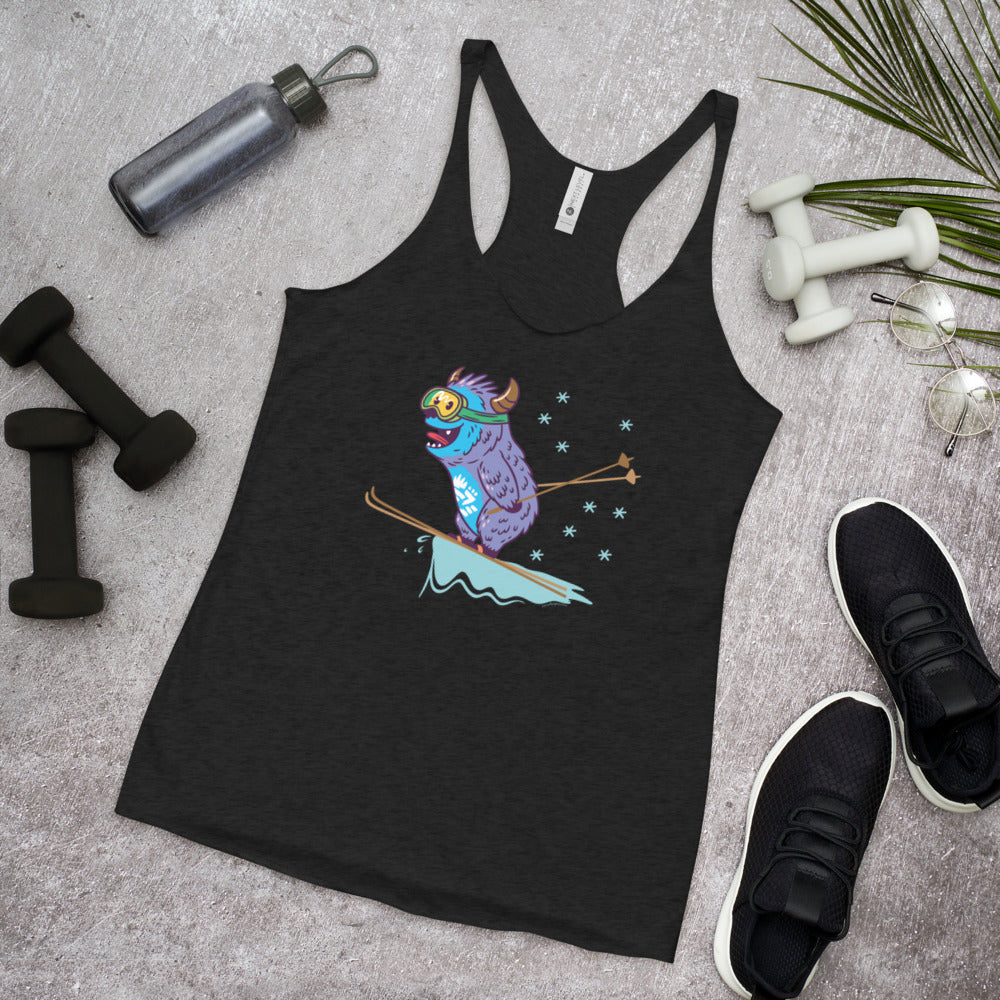 WanderBack Racerback Women's Tank Top - Yeti Lift Off!