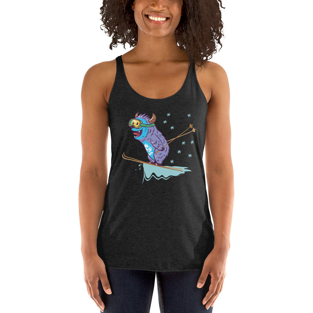 WanderBack Racerback Women's Tank Top - Yeti Lift Off!