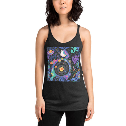 WanderBack Racerback Women's Tank Top - The Solar System