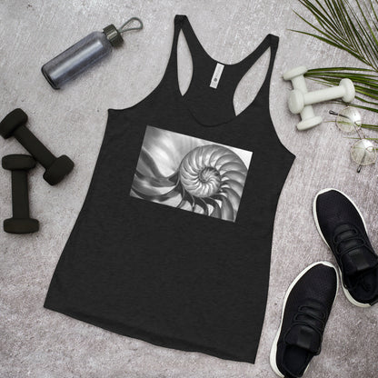 WanderBack Racerback Women's Tank Top - Natures Spiral