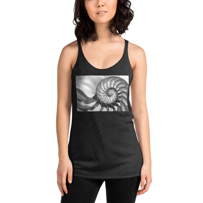 WanderBack Racerback Women's Tank Top - Natures Spiral