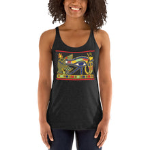 Load image into Gallery viewer, Racerback Tank Top - Eye of Horus Papyrus
