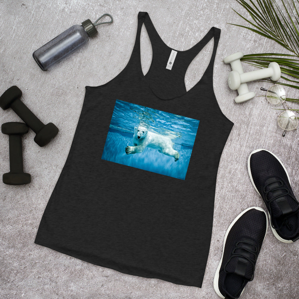 WanderBack Racerback Women's Tank Top - Polar Paddle