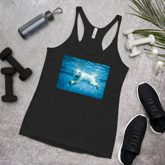 WanderBack Racerback Women's Tank Top - Polar Paddle