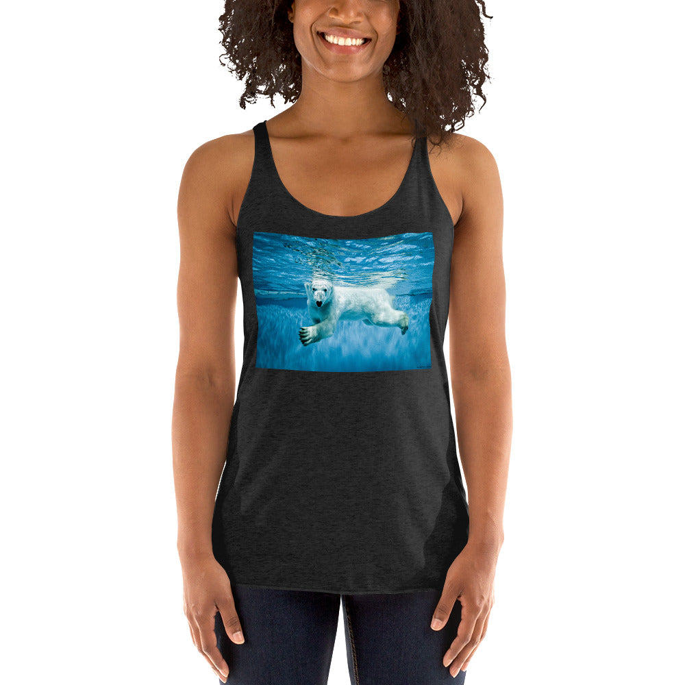 WanderBack Racerback Women's Tank Top - Polar Paddle