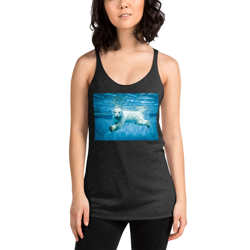 WanderBack Racerback Women's Tank Top - Polar Paddle