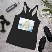 Load image into Gallery viewer, Racerback Tank Top - Polar Bear on Ice
