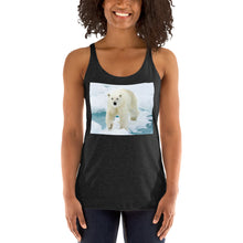 Load image into Gallery viewer, Racerback Tank Top - Polar Bear on Ice

