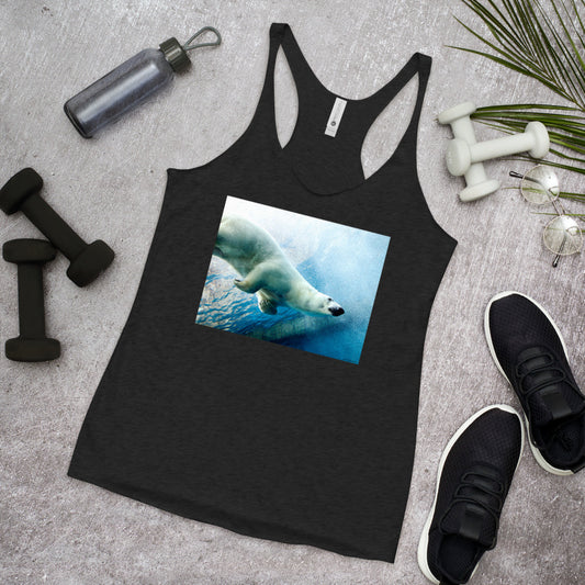 WanderBack Racerback Women's Tank Top - Polar Dip