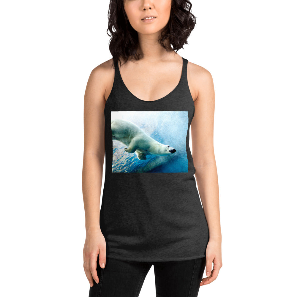 WanderBack Racerback Women's Tank Top - Polar Dip