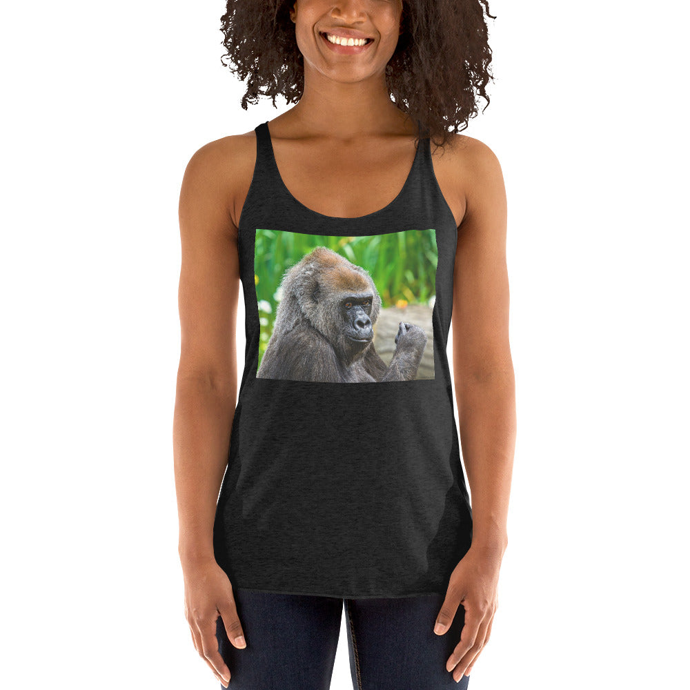 WanderBack Racerback Women's Tank Top - Young Gorilla