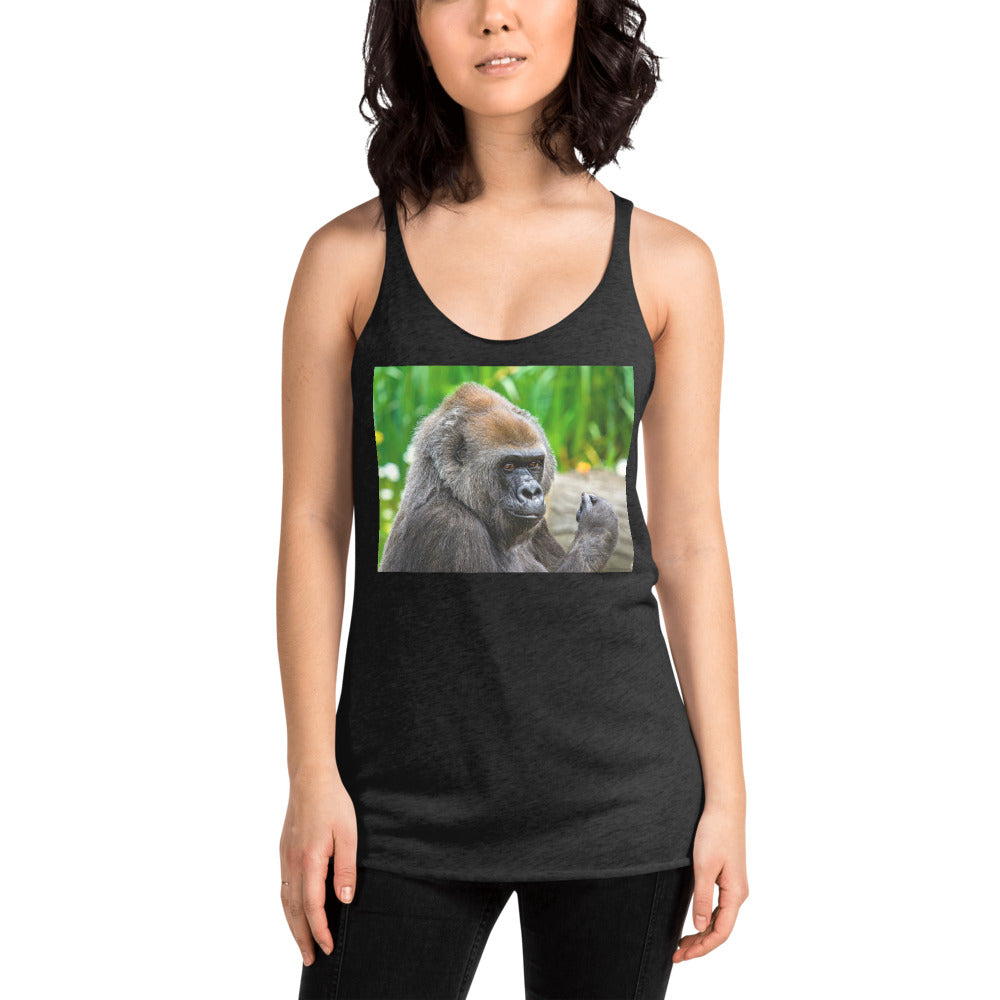 WanderBack Racerback Women's Tank Top - Young Gorilla