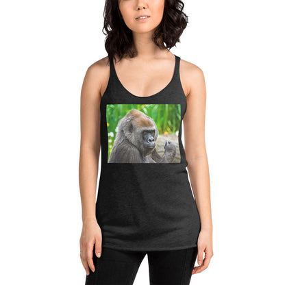 WanderBack Racerback Women's Tank Top - Young Gorilla