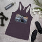 Racerback Tank Top - Galapagos Blue Marine Iguana