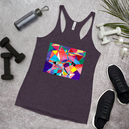 Racerback Tank Top - Abstract Triangles