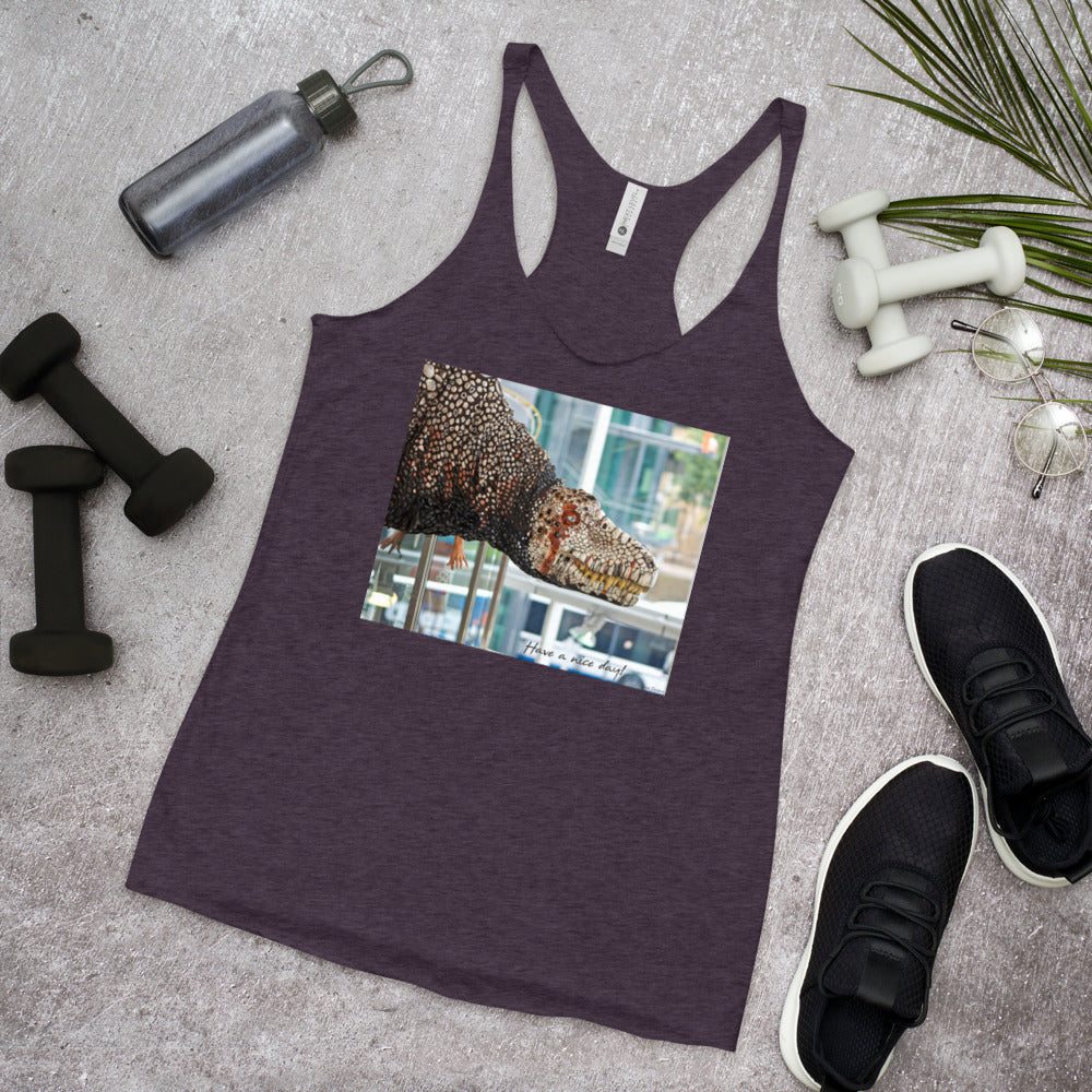 WanderBack Racerback Women's Tank Top - Have a Nice Day!