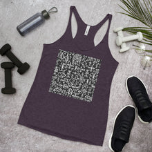 Load image into Gallery viewer, Racerback Tank Top - Runic Magic Hand Symbols
