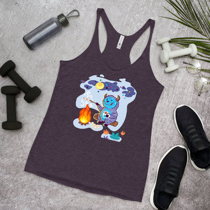 WanderBack Racerback Women's Tank Top - Yeti Campfire