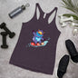 WanderBack Racerback Women's Tank Top - Yeti Shredding It!