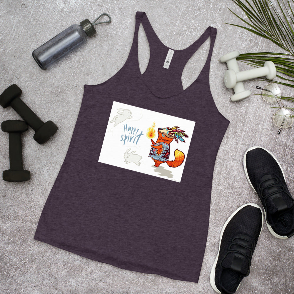 WanderBack Racerback Women's Tank Top - Happy Spirit
