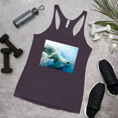 WanderBack Racerback Women's Tank Top - Polar Dip