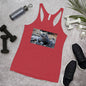 Racerback Tank Top - Galapagos Blue Marine Iguana