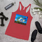 WanderBack Racerback Women's Tank Top - Dali Rabbit