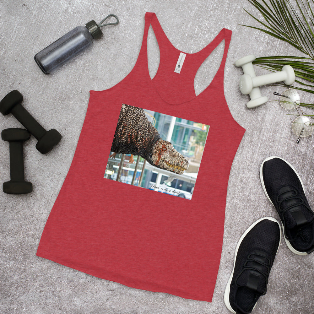 WanderBack Racerback Women's Tank Top - Have a Nice Day!