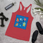 WanderBack Racerback Women's Tank Top - Blue Moose & Friends