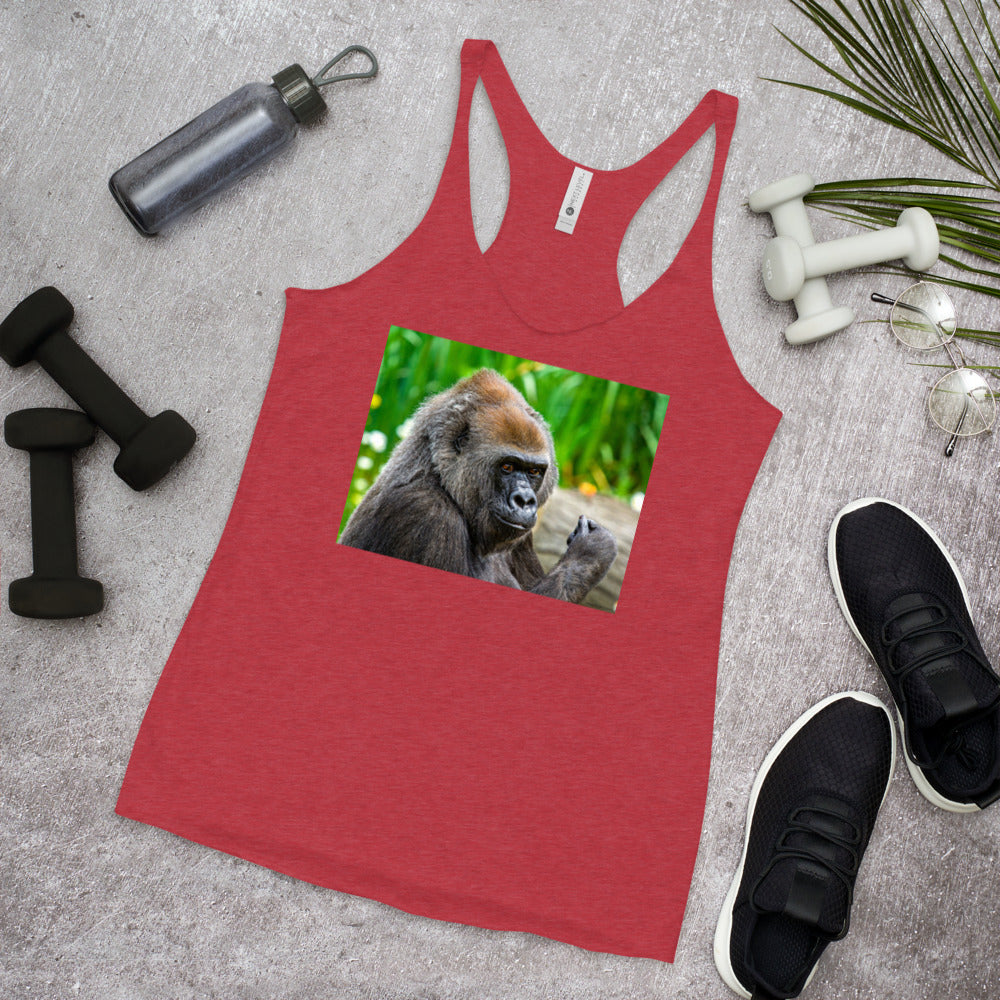 WanderBack Racerback Women's Tank Top - Young Gorilla