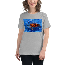 Load image into Gallery viewer, Premium Relaxed Crew Neck - Sea Turtle in Blue Water
