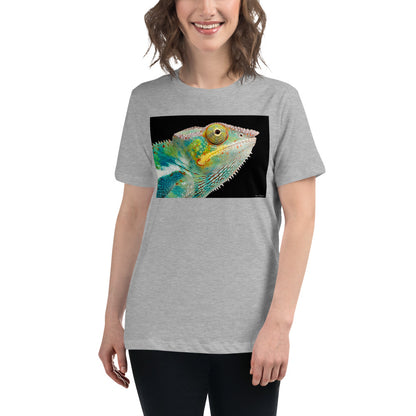 Premium Soft Crew Neck - Panther Chameleon Close Up