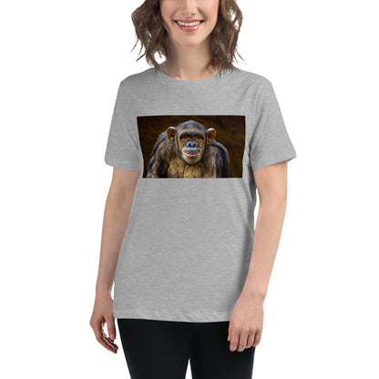 Premium Soft Crew Neck - Chimpanzee Posing