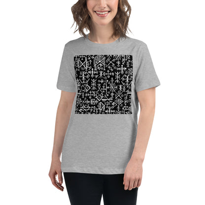 Premium Relaxed Crew Neck - Runic Magic Hand Symbols