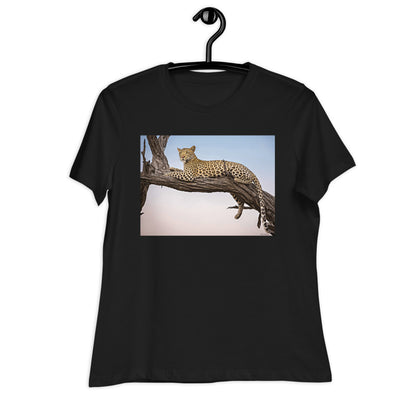 Premium Relaxed Crew Neck - Leopard Sunset