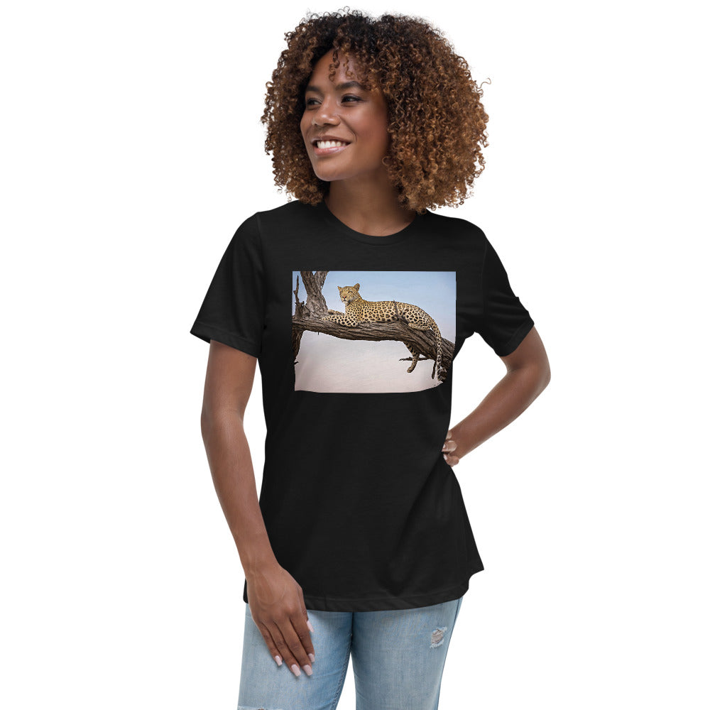 Premium Relaxed Crew Neck - Leopard Sunset