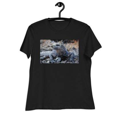 Premium Relaxed Crew Neck - Galapagos Blue Marine Iguana